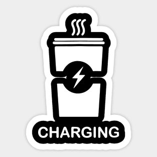 Battery Charging with Coffee Sticker